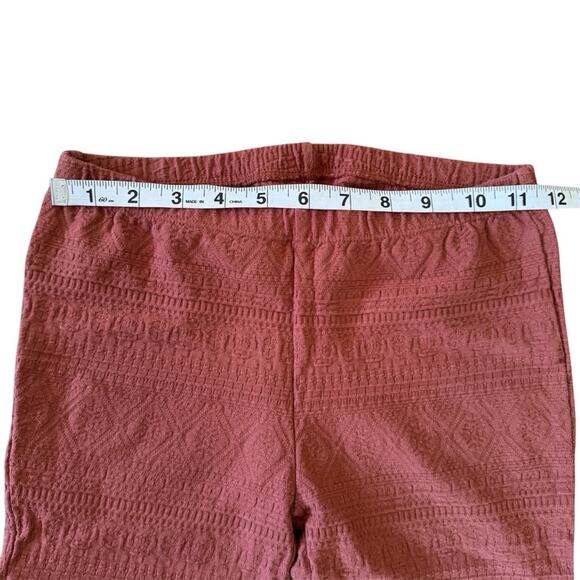 O’NEILL Girls’ Flared Pull On Textured Knit Pants Activewear Rose Size M - Picture 9 of 11